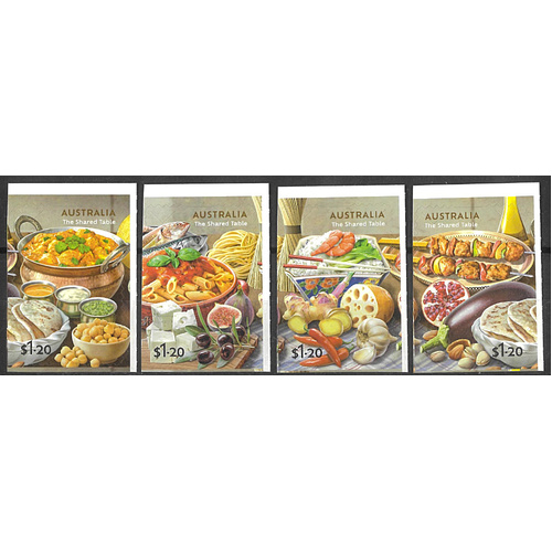 Australia 2024 The Shared Table Set of 4 Self-adhesive Stamps MUH