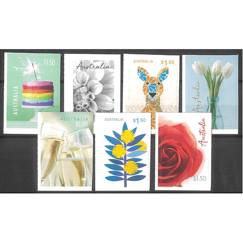 Australia 2024 Special Occasions Set of 7 Self-adhesive Stamps MUH