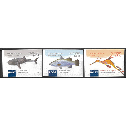 Australia 2024 Marine Emblems - International Stamps Self-adhesive Set of 3 MUH