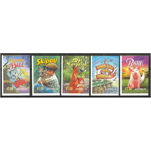 Australia 2024 Kids' Showtime Greats Set of 5 Self-adhesive Stamps MUH