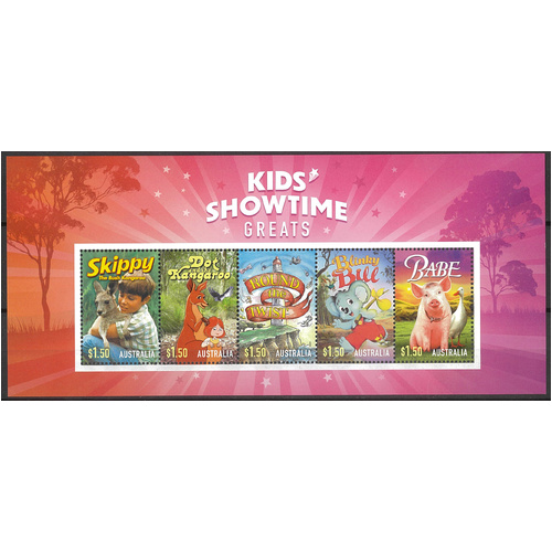 Australia 2024 Kids' Showtime Greats Mini Sheet MUH