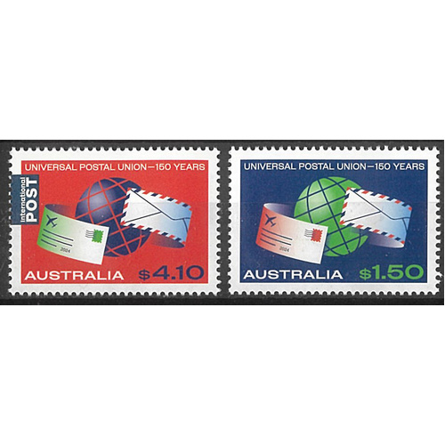 Australia 2024 UPU 150 Years Set of 2 Stamps MUH