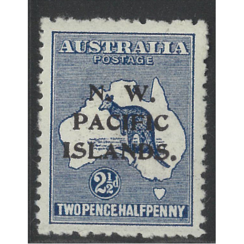 New Guinea N.W.P.I. 1915 Kangaroo 1st WMK 2½d Stamp Indigo SG74(c) MUH #AUBK