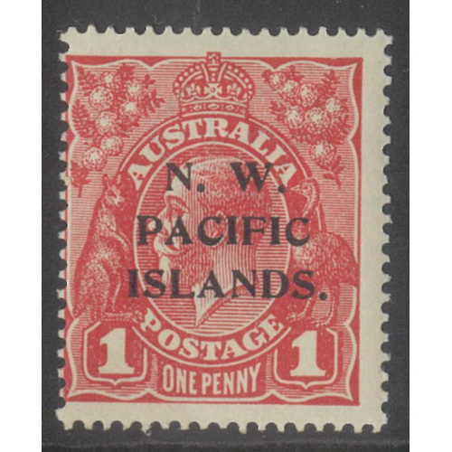 New Guinea N.W.P.I. 1918 KGV 1d Stamp Carmine-Red Die I SG103 MUH #AUBK