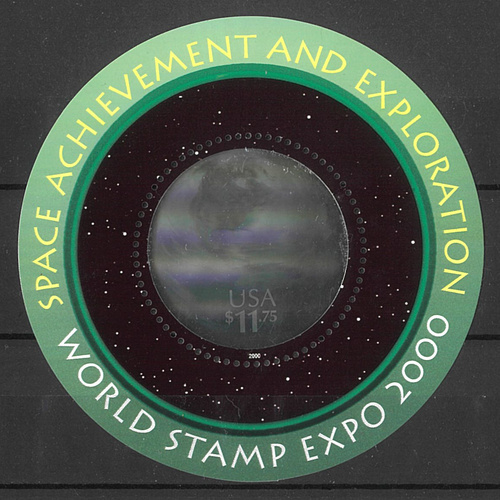 USA 2000 World Stamp Expo Space Mini Sheet Scott 3412 MUH 35-8