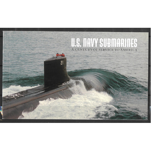 USA 2000 $9.80 Navy Submarines Booklet of Stamps Scott 3377a MUH 35-8
