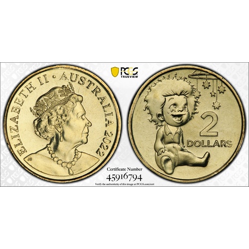 Australia 2022 $2 Coin Indigenous Baby ex Baby Set PCGS MS68