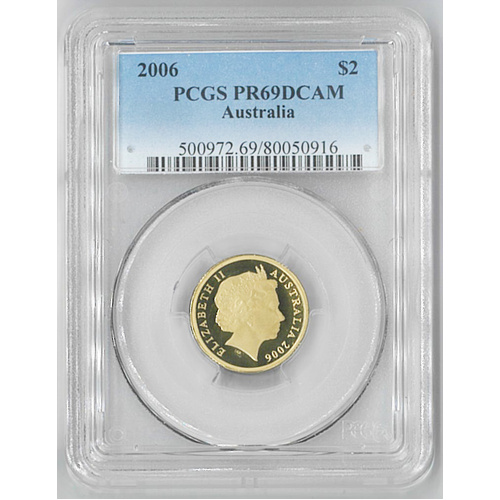 Australia 2006 $2 Proof Coin PCGS PR69DCAM
