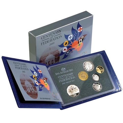 Australia 2001 Federation Centenary 8-Coin Proof Year Set RAM