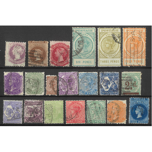South Australia - 20 Different State Stamps All Used