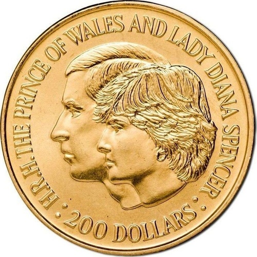 Australia $200 Royal Wedding Prince Charles and Diana Gold Coin (10g - 22ct)