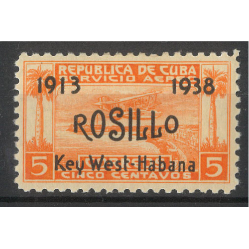 Cuba 1938 Key West-Havana Flight Scott C30 Mint Lightly Hinged 32-10