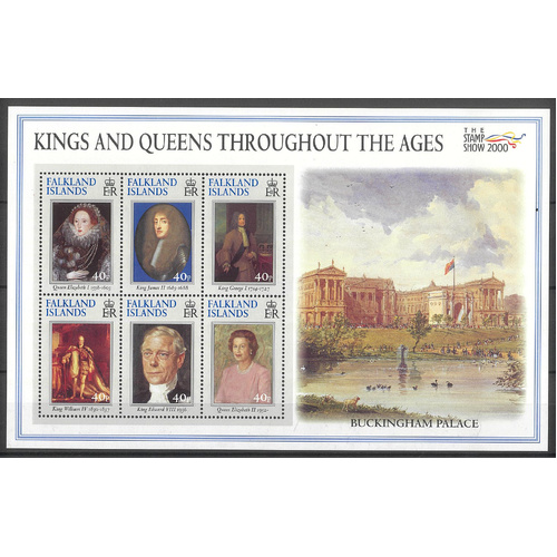 Falkland Islands 2000 Stamp Show Sheetlet of 6 SG870a Mint Unhinged 32-17*