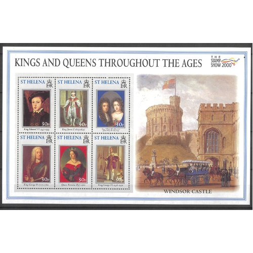 St Helena 2000 Stamp Show Sheetlet of 6 SG800a Mint Unhinged 32-17*