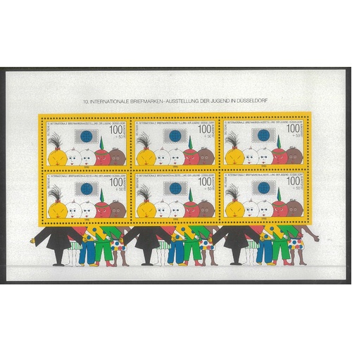 Germany 1990 Youth Philatelic Exhibition Mini Sheet Scott B693 MUH 32-18