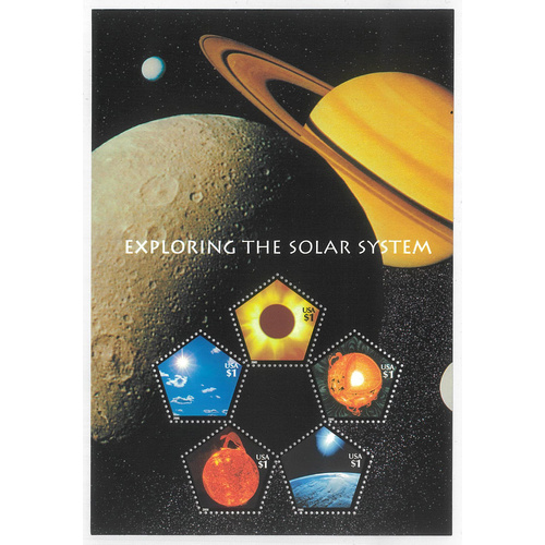 USA 2000 Exploring The Solar System Sheetlet/5 Stamps Scott 3410 MUH 4-18