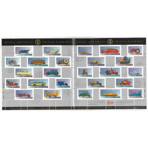 Canada 1996 Capex Historic Land Vehicles Sheet/25 Stamps SG1684 MUH 4-24
