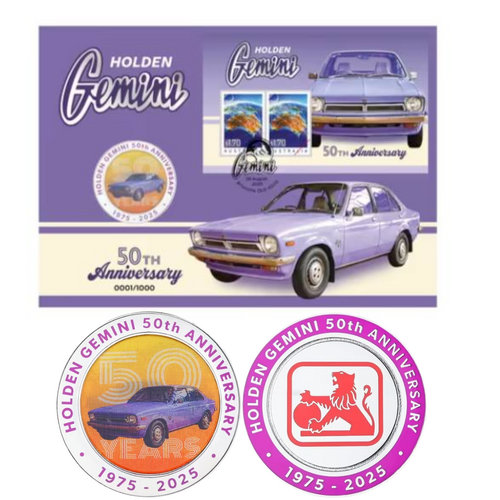 Australia 2025 Holden Gemini 50th Anniversary Medallion Cover