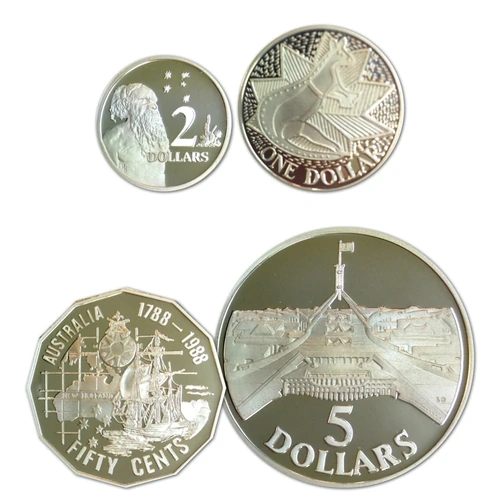 Royal Australian Mint 1988 Masterpieces in Silver Bicentennial Coin Set