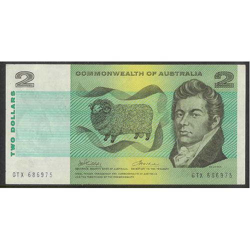 Commonwealth of Australia 1972 $2 Banknote Phillips/Wheeler R84 gVF #2-36