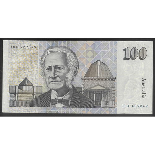 Australia 1991 $100 Paper Banknote Cole/Fraser R613 VF/VF+ 100-21