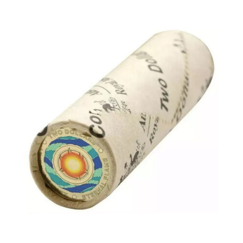 Australia 2018 Eternal Flame Lest We Forget $2 Coloured Coin Roll of 25