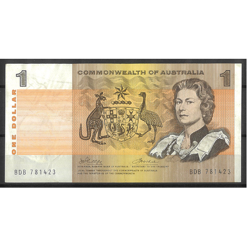 Commonwealth of Australia 1972 $1 Banknote Phillips/Wheeler R74 VF #1-1