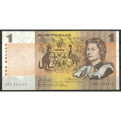 Australia 1976 $1 Banknote Knight/Wheeler R76a VF #1-6