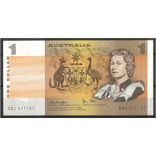 Australia 1979 $1 Banknote Knight/Stone R77 UNC #1-8