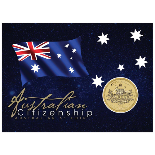 Australia 2026 Citizenship $1 UNC Coin in Card