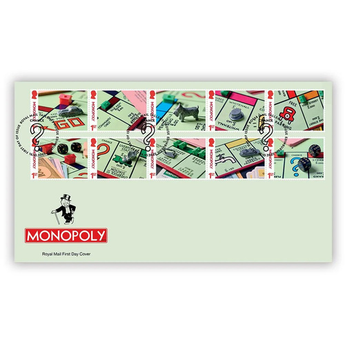 Great Britain 2025 Monopoly 90th Anniversary First Day Cover