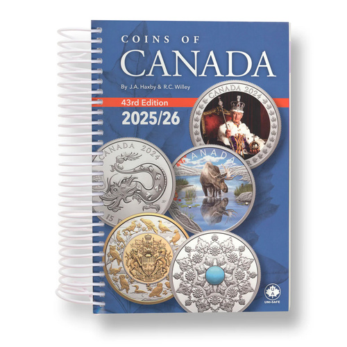 Unitrade 2025/26 Coins of Canada Catalogue 43rd Edition Softcover in Full Coloured Pages