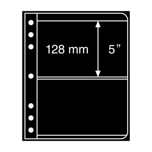 Prinz Black Sheets 2 Divisions Acid & PVC Free 215x280mm Pack of 5