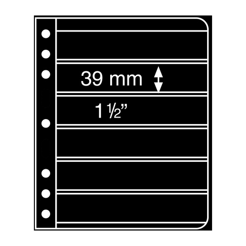 Prinz Black Sheets 6 Divisions Acid & PVC Free 215x280mm Pack of 5
