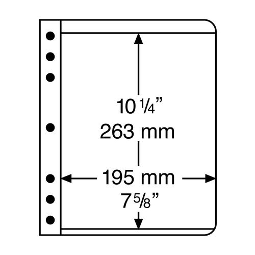 Prinz Clear Sheets 1 Division Acid & PVC Free 215x280mm Pack of 5
