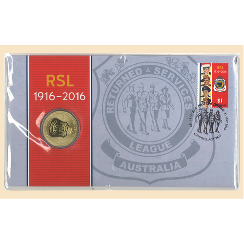 Australia 2016 The Returned & Services League RSL 100 Years PNC