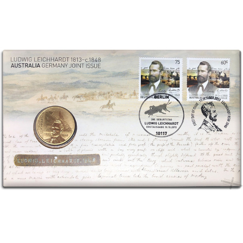 Australia 2013 Ludwig Leichhardt Joint Issue with Germany PNC