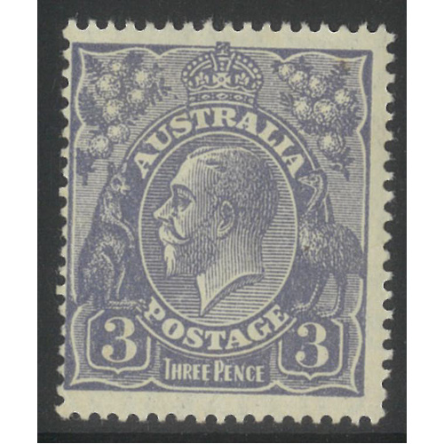 Australia KGV Stamp Small Mult WMK p14 3d Dull-Blue SG90 MUH #AUBK