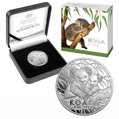 Australia 2025 Koala $5 1oz Fine Silver High Relief Proof Coin
