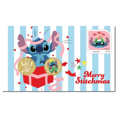 2025 Stitch Christmas Two-Coin $1 PNC Perth Mint 