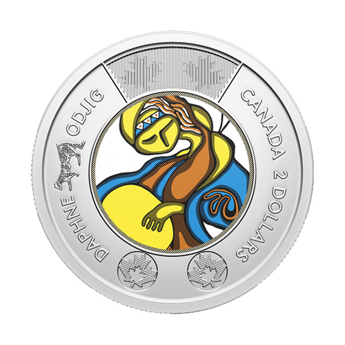 Canada 2025 Celebrating the Life and Art of Daphne Odjig Coloured $2 Coin Loose