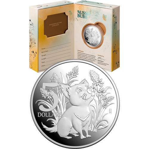 Australia 2026 Aussie Bubs $5 1oz Fine Silver Proof Coin