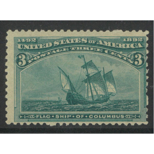 USA 1893 Columbus 3c Stamp Scott 232 Mint Unhinged #BK99