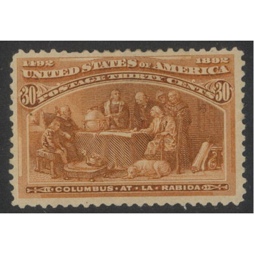 USA 1893 Columbus 30c Stamp Scott 239 Mint Lightly Hinged #BK99