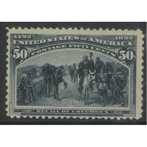 USA 1893 Columbus 50c Stamp Scott 240 Mint Lightly Hinged #BK99