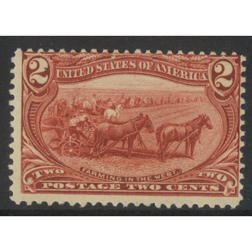 USA 1898 Trans-Mississippi 2c Stamp Scott 286 Mint Unhinged #BK99