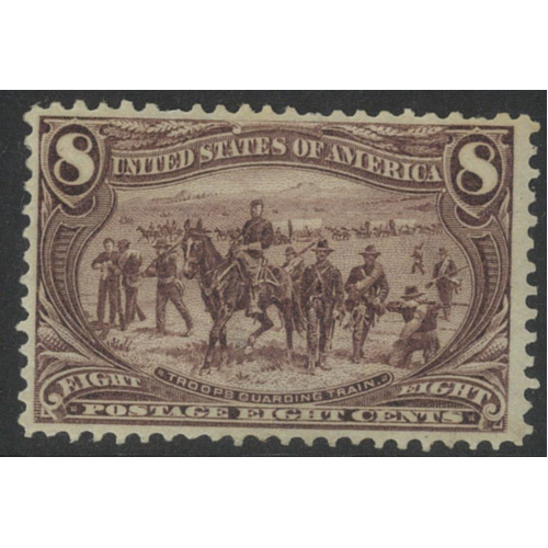 USA 1898 Trans-Mississippi 8c Stamp Scott 289 One Short Perf MLH #BK99