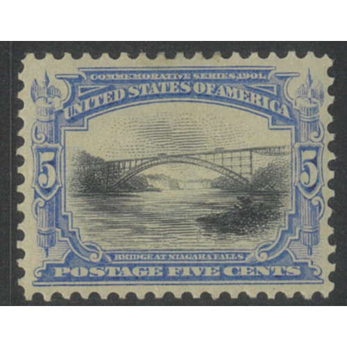 USA 1901 Pan-American 5c Stamp Scott 297 Mint Lightly Hinged #BK99