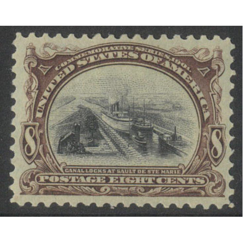 USA 1901 Pan-American 8c Stamp Scott 298 Mint Lightly Hinged #BK99