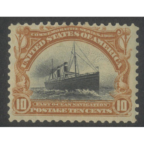 USA 1901 Pan-American 10c Stamp Scott 299 Mint Lightly Hinged #BK99